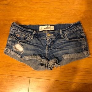 Hollister low rise jean shorts